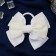 Hair gum Bant "Schoolgirl" Classic Style, 9x13 cm, white