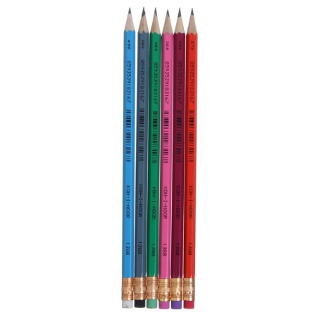 Chernographic pencil Koh-I-Noor, 1380 HB, sharpened, with an eraser-1