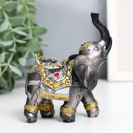 Polystone souvenir "Seven Knights Elephants" H-11.2; 10.5; 9.5; 8.5; 7.5; 6.5; 5.5 cm-1