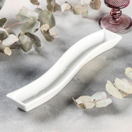Porcelain dish for Magistro olives "Blanche", 29.5 × 6 cm, white color-1