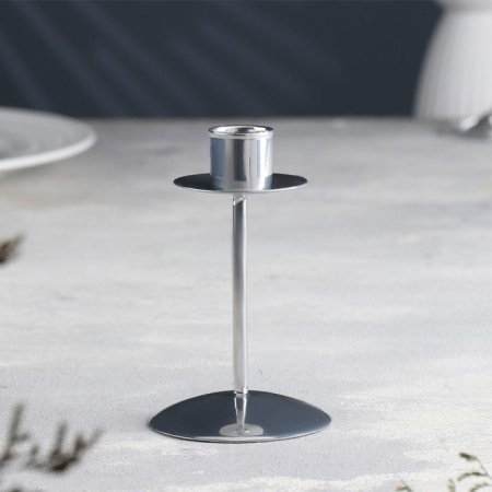 Bob Climber Metal for one candle, 7.4x12 cm, chrome-1