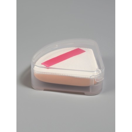 Sponge d/makeup Treuga C hold 7*7cm in the layer case Latex white package QF-6