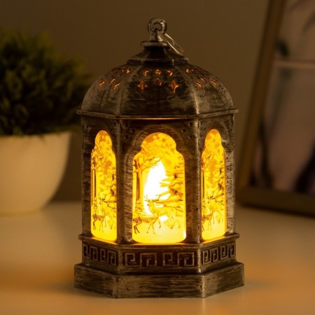 Nightlight "light" LED 1W 3XAG13 bronze 8.5x8.5x13cm Risalux-2