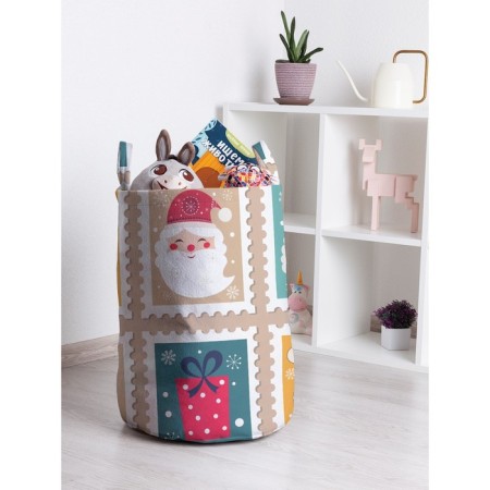 Basket for toys "Festive brands, size 35x50 cm