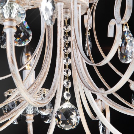 ALDA 5x60W E14 chandelier, gold-4