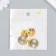 Decor for creativity metal, enamel "grapefruit" 2x2.2 cm