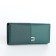 Women's wallet on magnets, green color