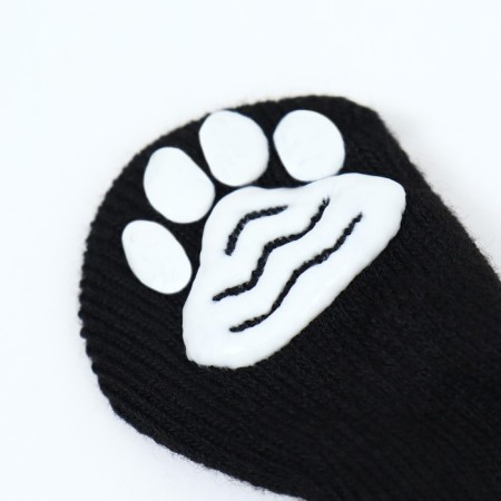 Nosks non -slip "love", size M (3/4 * 7.5 cm), set 4 pcs, black-1