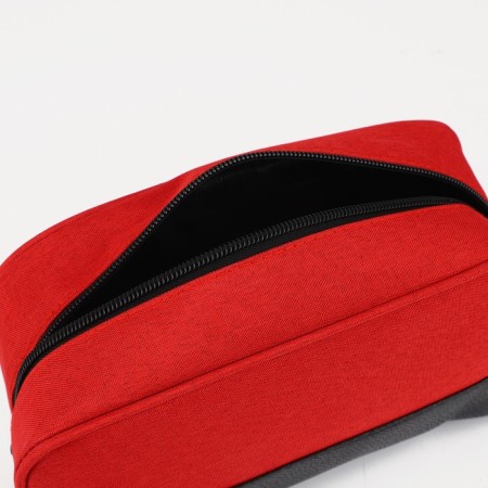 Cosmetic bag with lightning, red color-2