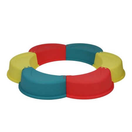 Sandbector is a nursery plastic, without a cover, 147 × 147 × 18 cm, mix, "chamomile"-13