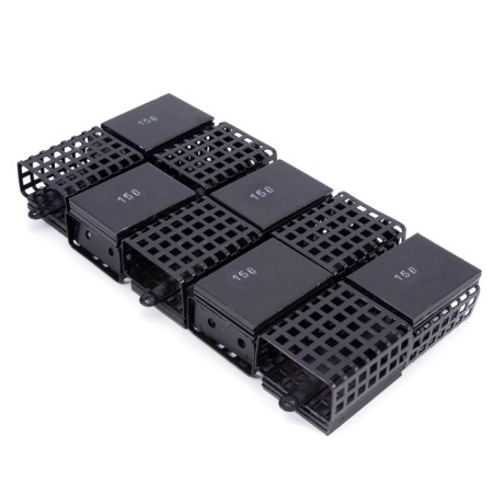 Feeding feeder "Yaman" rectangular 150 g, metal, removable plastic bottom, units. 10 pcs.-1