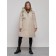 Coat insulated winter female, size 42, beige color