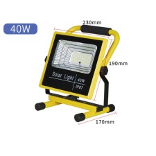 Battery-proceeding flashlight, portable 40 watts, 7000 mAh, IP67, 8 hours of work, 19 x 23 cm