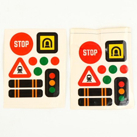 Children's stop, with traffic signs for the railway, 15 × 12.5 × 11 cm-8
