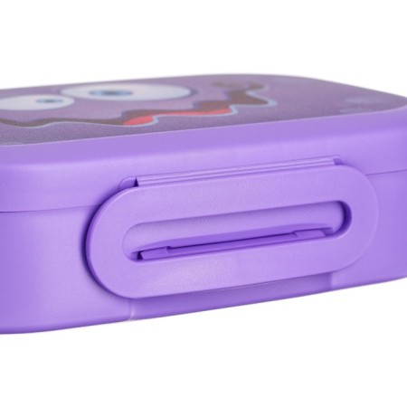 Set of storage container 0.98l and water bottle with a loop 0.4l, lilac color-6