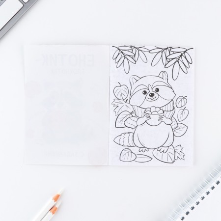 Set: notebook A6, pencils (2 pcs.) And wax crayons (4 pcs.)-5