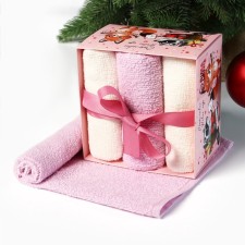 New Year. Set of terry towels 