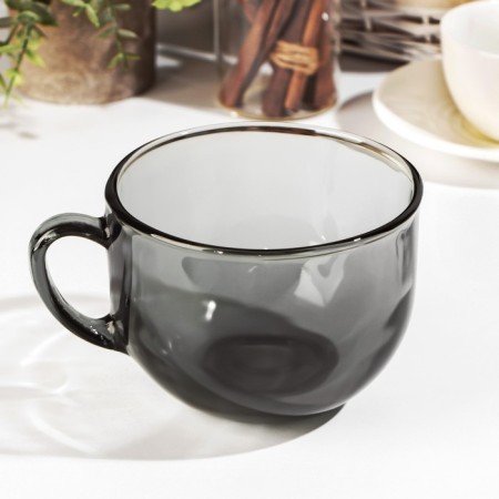 Basiliko handle broth. Lava Grey, 670 ml, gray color-1