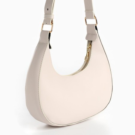 Women's bag made of artificial leather, 22x23x6 cm, beige color-9