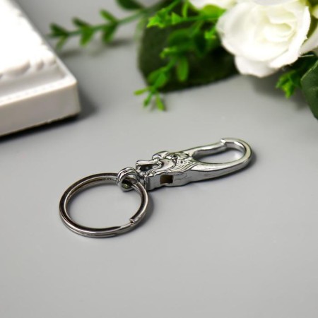 Metal keychain "Carabine bird" 7x2.7x2.7 cm-1