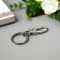 Metal keychain "Carabine bird" 7x2.7x2.7 cm