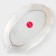 Dice dish of the Golden Leaf, 30 × 18 × 2 cm, white color