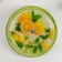 Glass fruit 2-tier shade "Dolce", d = 25/20 cm, yellow color