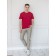 Male T -shirt, size 52, burgundy color