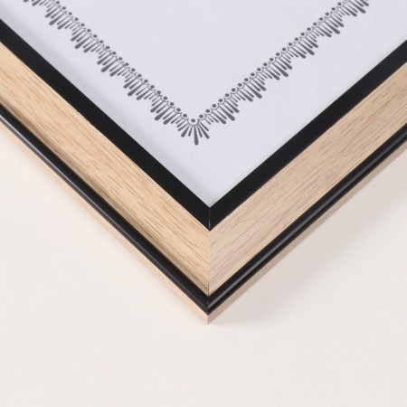 Photo frame plastic format A4 "Crassic. Wood" Beige 24.8x33.5 cm-1