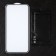 Protective glass for iPhone 15 Pro Max, 9h, 0.33 mm, black frame