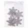 Decor "Snowflakes" on an adhesive basis, set of 6 pcs., Silver color