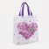 Household bag without fastening, purple color