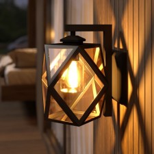 Lamp wall street Elektrostandard, Ambra, 360x280x335 mm, E27, black color