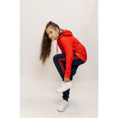 Sports suit for girls ise, height 122-128 cm, red color, blue-5