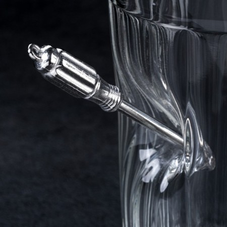 A glass "impenetrable. Slate", faceted, 250 ml-2