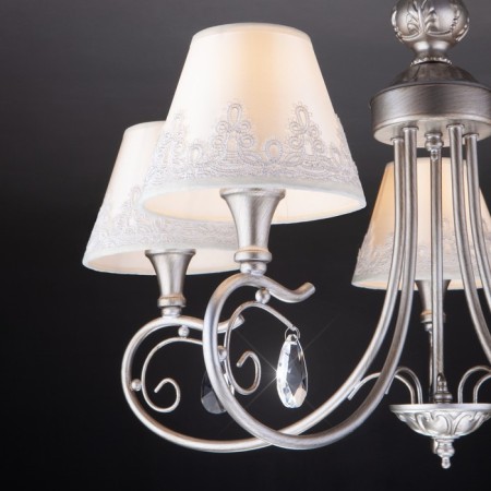 Incanto 5x40W E14 chandelier is silver-4