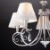Incanto 5x40W E14 chandelier is silver
