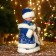 Snow Maiden "in a blue fur coat with a heart" moves, 30 cm