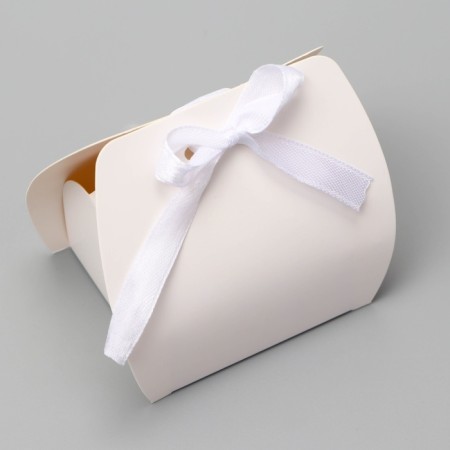 Folding box for sweets, cakes with tape, 8 x 4 x 7.5 cm, white-1