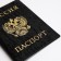Cover for passport, black color
