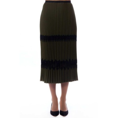 Female skirt, size 42, green color-4