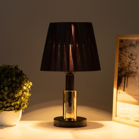 Table lamp "Lida" 1x40W E27 Black/gold 21x21x36cm-1