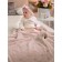 Blanket - "peas" bedspread, size 100x118 cm, beige color