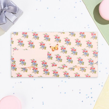 Money envelope "Happy Birthday!" Plants, 18.5 x 8.5 cm-2