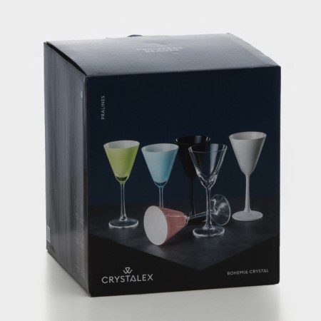 A set of glass glasses for Martini Poline, 90 ml, 4 pcs-7