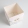 Gift box for flowers with PVC lid, packaging, "for you", 12 x 12 x 12 cm
