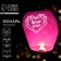 The flashlight of desires "love you" dome, red