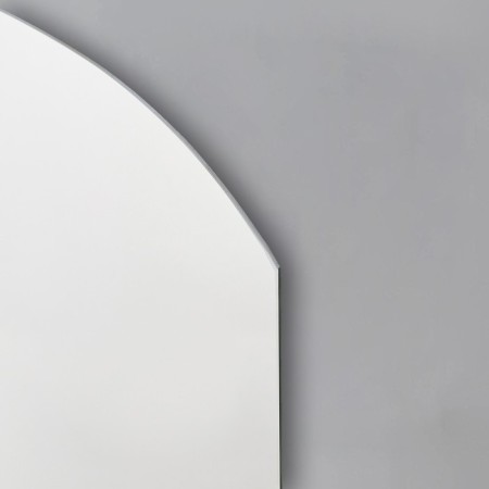 Wall mirror, with sandblasting graphics, 60 x 50 cm, with a shelf, 2 brackets-1