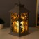 Spinker "Leaves" LED from batteries 3HAAA gray with a golden patina 14x14x29.5 cm Risalux