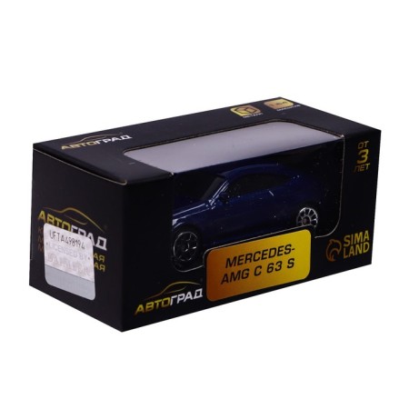 Metallic machine Mercedes-AMG C63 S Coupe, 1:64, Blue color-3